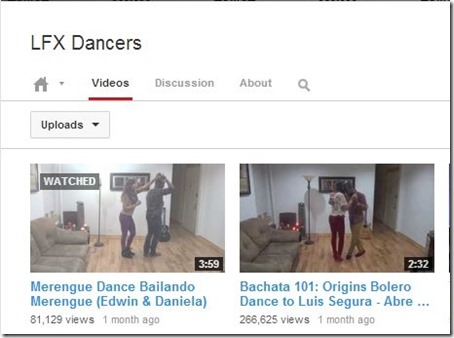 YouTube Channels-YouTube Channels-LFX Dancers
