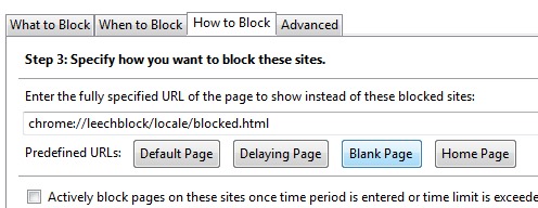 LeechBlock- specify how to block sites