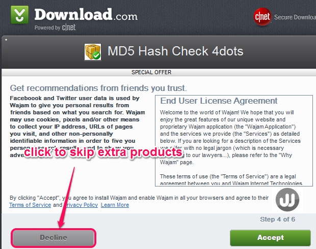 MD5 Hash Check- installation