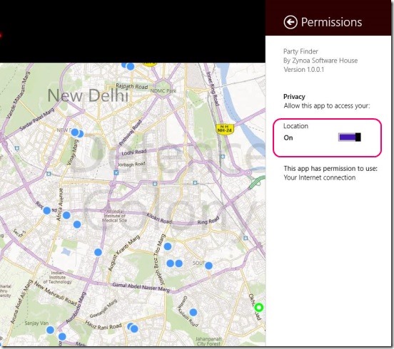 Party Finder - setting auto tracking on