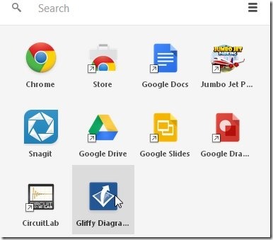 Gliffy - Chrome App Launcher