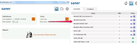 SecPod Saner- check Windows vulnerability