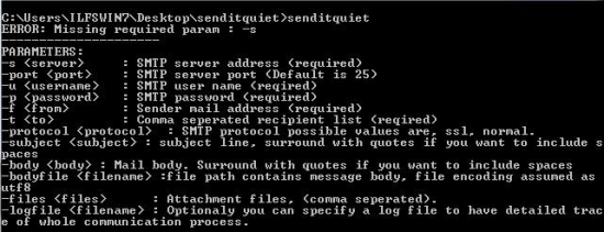 Send Email From Command Line - SendItQuiet
