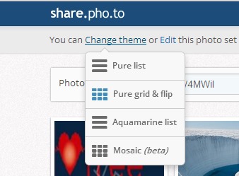 Share.Pho.to- change theme