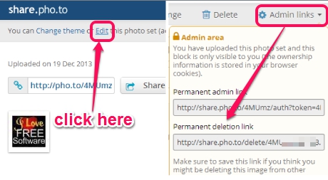 Share.Pho.to- delete uploaded photo set
