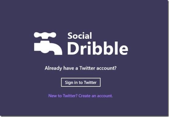 Social Dribble - sign in
