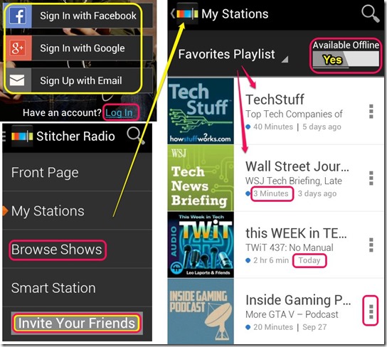 Stitcher Interface