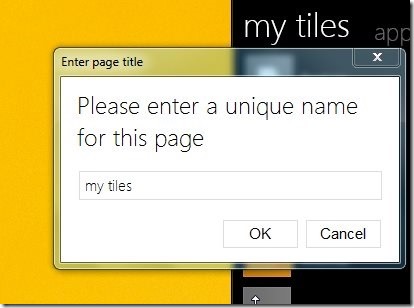 Tiles-arrange desktop icons-change name