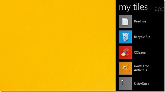 Tiles-arrange desktop icons-sidebar