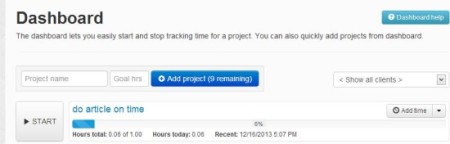 Time Tracker Turbo-time tracking-add project