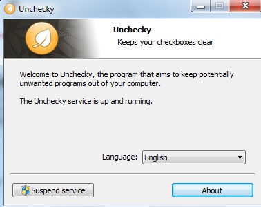 Unchecky- interface