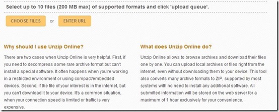 Unzip Online-unzip files online-home page