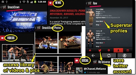 WWE App for Android