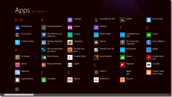 Windows 8 tutorial - Apps View