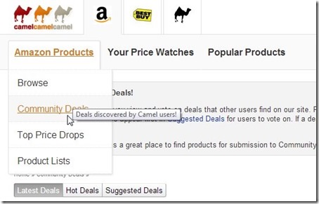 camelcamelcamel-amazon price tracking website-search products
