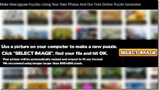 create jigsaw puzzle