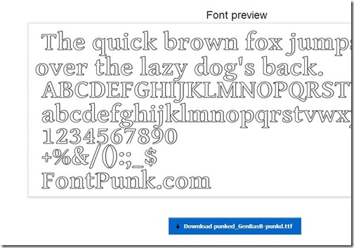 font Punk-online font editor-download font file