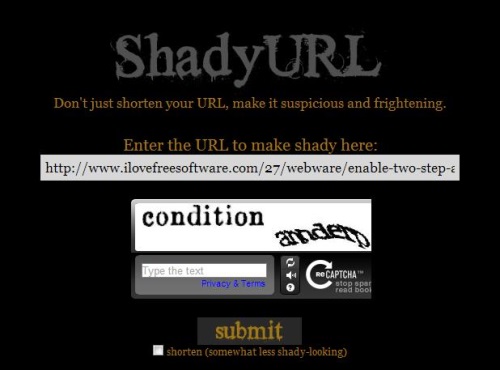 shadyurl enter link