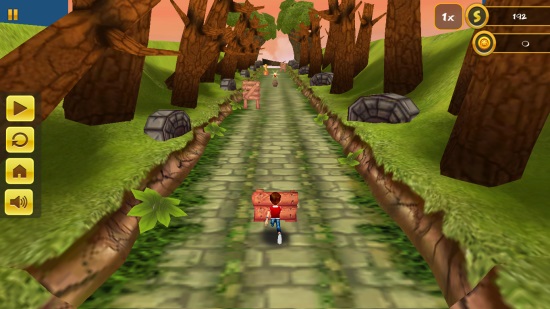 3D Jungle Run- Pause