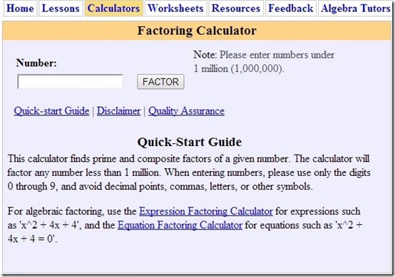 Algebrahelp-learn algebra-home page