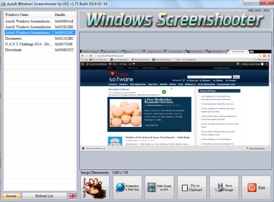 AutoIt Windows Screenshooter- interface