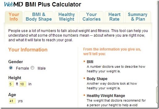 BMI Plus Calculator