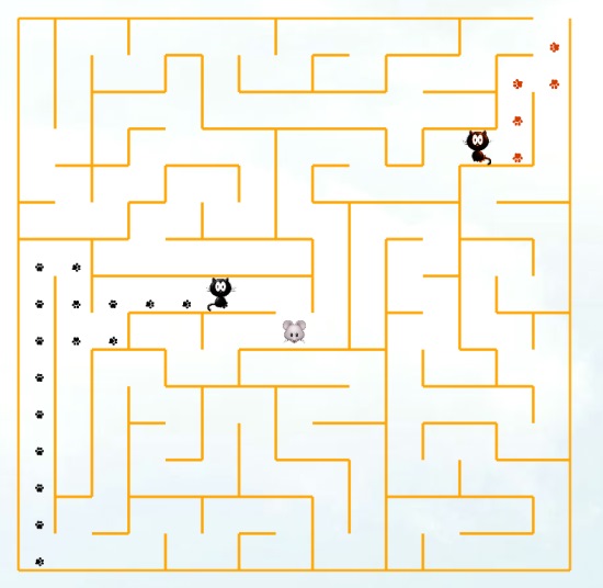Cat Maze Race- Cat vs Cat