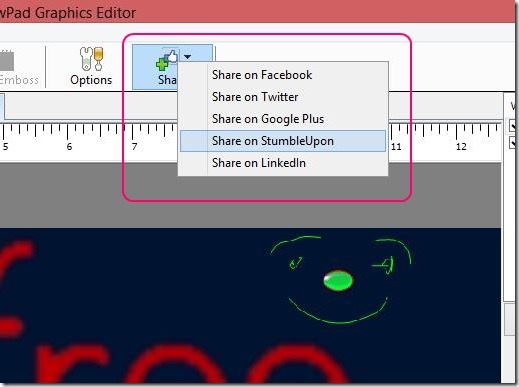 DrawPad Graphics Editor - sharing file