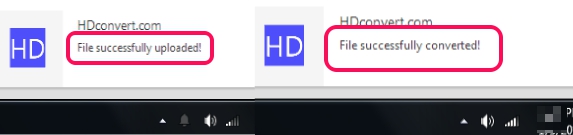 HDconvert.com- desktop notifications