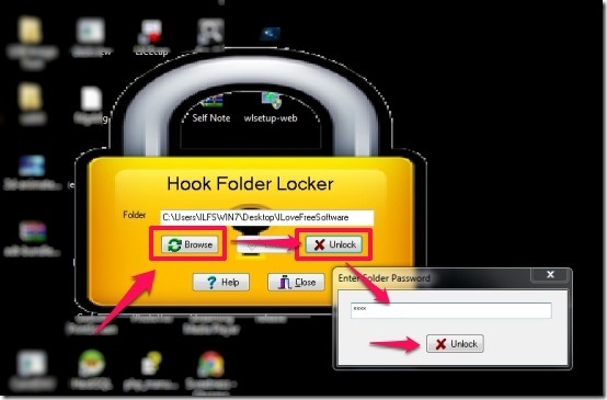 Hook Folder Lock-Unlock