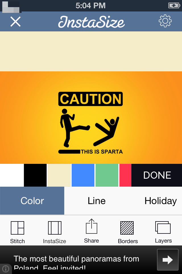 InstaSize: Free iPhone App To Post Photo To Instagram Without Cropping InstaSize