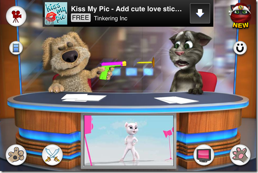 Ben Teasing Talking Tom Cat