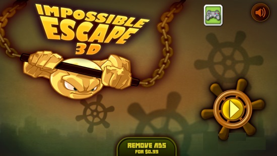 Impossible Escape 3D-Main screen