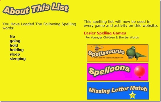 Kidspell-spelling websites-home page