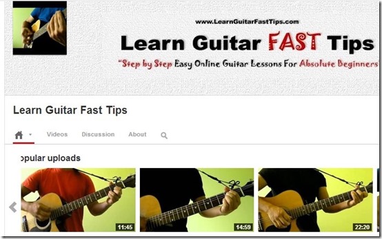 Learn Guitar Fast Tips-learn guitar-interface