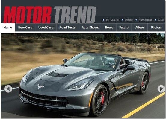 Motor Trend-car websites-home page