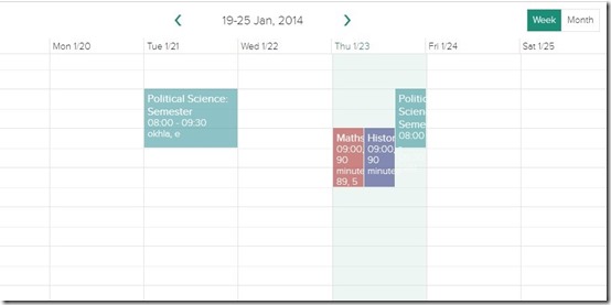 My Study Life-create time table-calendar