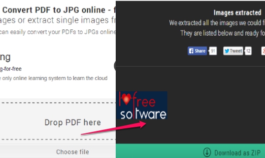 PDF to JPG Online- extract pdf images online