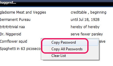 Pafwert- copy passwords