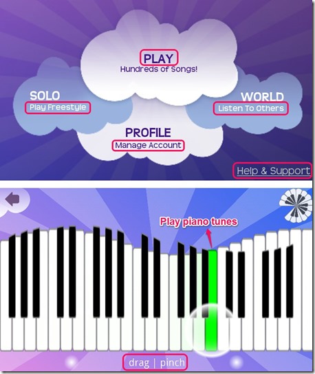 Piano app for android
