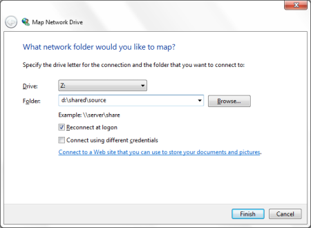 Portable File Manager for Windows - Black - Map Network Drive