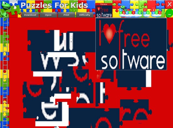 Puzzles For Kids- interface