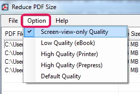 Reduce PDF Size- compression settings