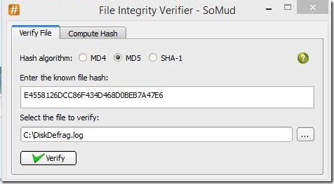 SoMud - checking file integrity