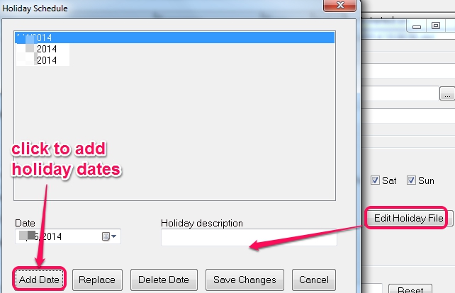 Solway's Task Scheduler- add holiday schedule