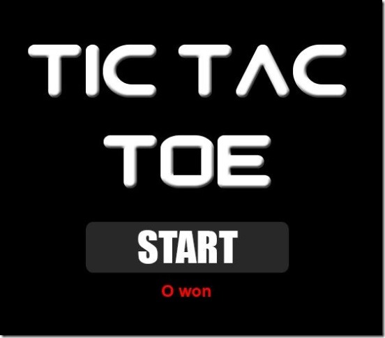 Tic Tac Toe Classic - game result