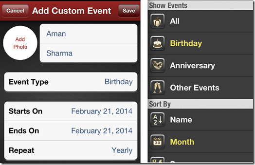  Adding Custom Events and Sorting Options