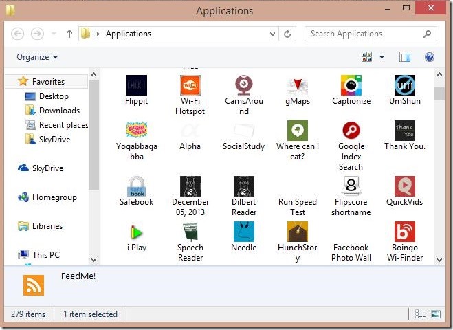 Windows 8 tutorial - apps folder