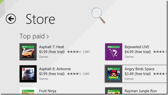 Windows 8 tutorial - magnifing Windows Store
