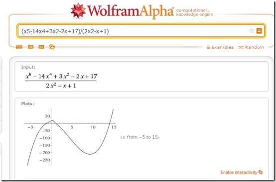 WolframAlpha-solve math problems-home page
